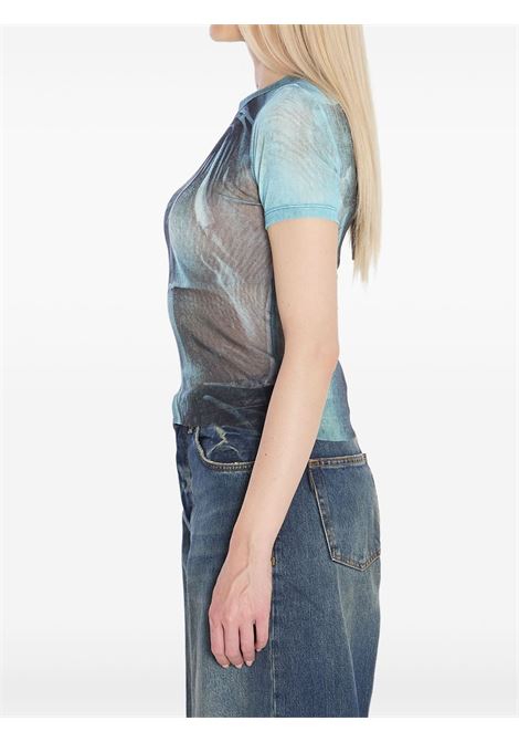 t-shirt water baby donna indigo JEAN PAUL GAULTIER | 25/03-W-TO313-M004P5557